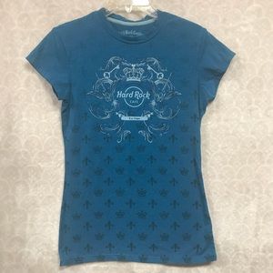 Hard Rock Las Vegas Couture T Shirt Dark Aqua M